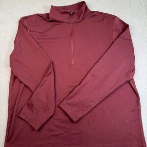 Lululemon Pullover Mens XXL Soft Jersey Half Zip in Garnet